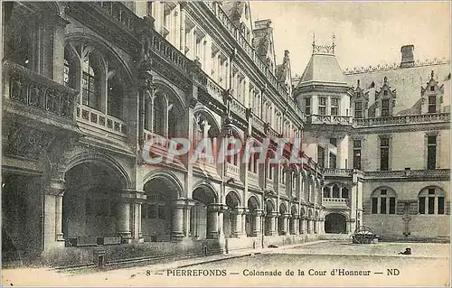 Ansichtskarte AK Pierrefonds Colonnade de la Cour d'Honneur