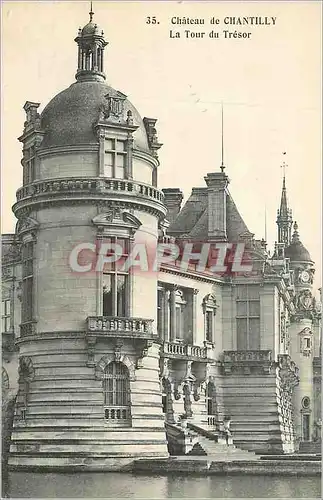 Cartes postales Chateau de Chantilly la Tour du Tresor