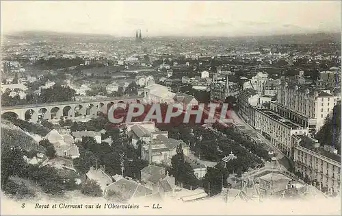 Ansichtskarte AK Royat et Clermont vus de l'Observatoire