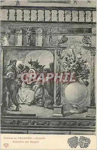 Cartes postales Chateau de Tournoel Chapelle Adoration des bergers