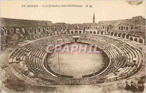 Cartes postales Nimes les Arenes vue Interieure