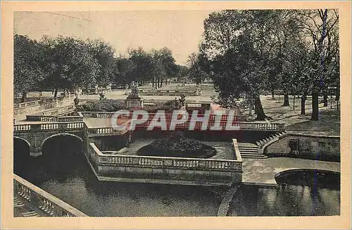 Ansichtskarte AK Nimes (Gard) Jardin de la Fontaine