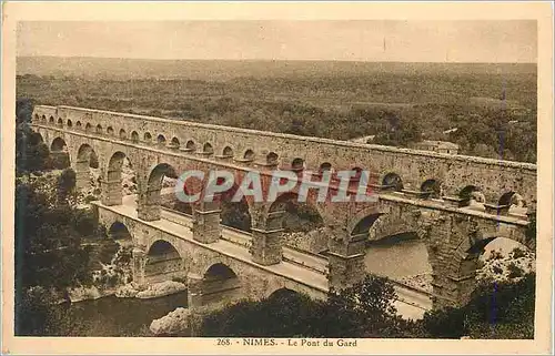 Cartes postales Nimes le Pont du Gard