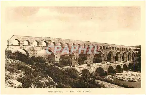 Ansichtskarte AK Nimes (Environs) Pont sur le Gard