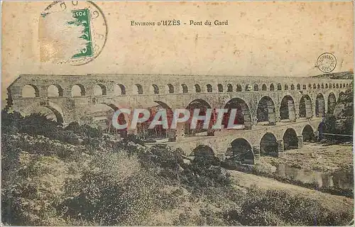 Cartes postales Environs d'Uzes Pont du Gard