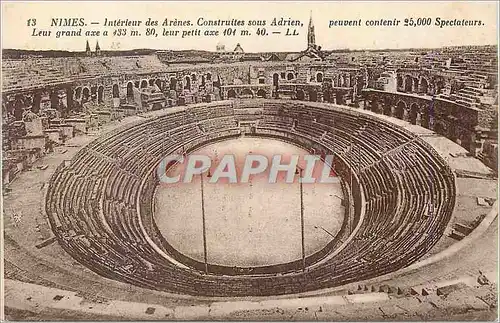 Cartes postales Nimes Interieur des Arenes