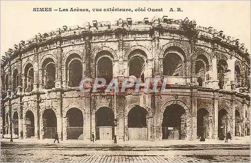 Ansichtskarte AK Nimes les Arenes vue Exterieure