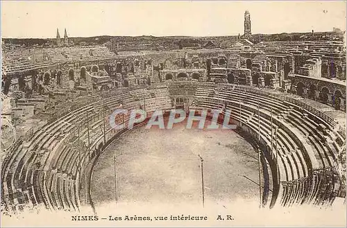 Cartes postales Nimes les Arenes vue Interieure