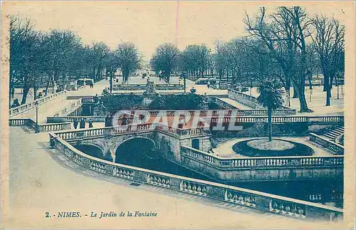 Cartes postales Nimes le Jardin de la Fontaine