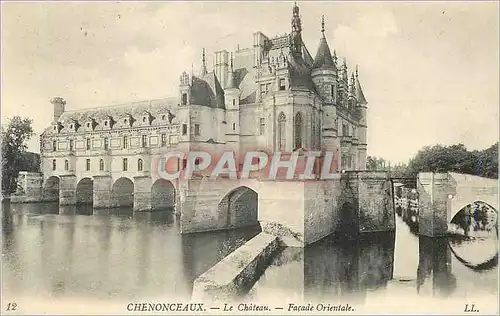 Cartes postales Chenonceaux le Chateau Facade Orientale