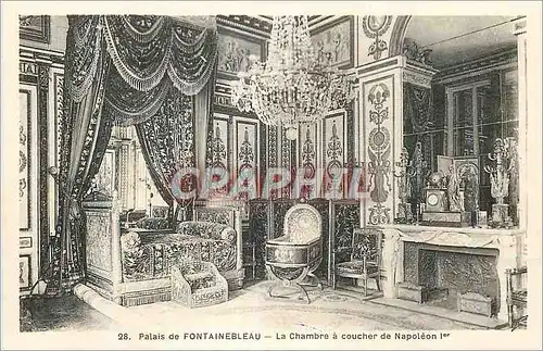 Cartes postales Palais de Fontainebleau La chambre a couver de Napoleon 1er