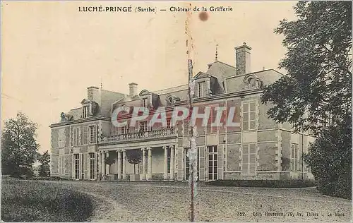 Ansichtskarte AK Luche Pringe Sarthe Chateau de la Grifferie