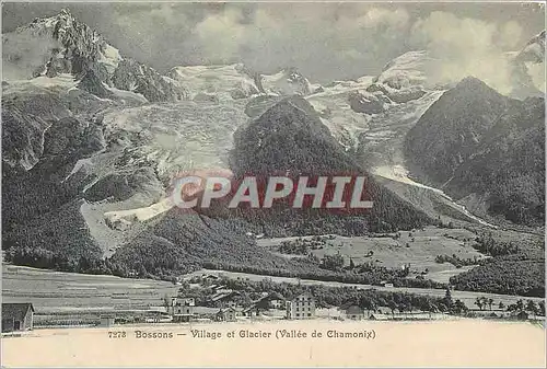 Cartes postales Bossons Village et Glacier
