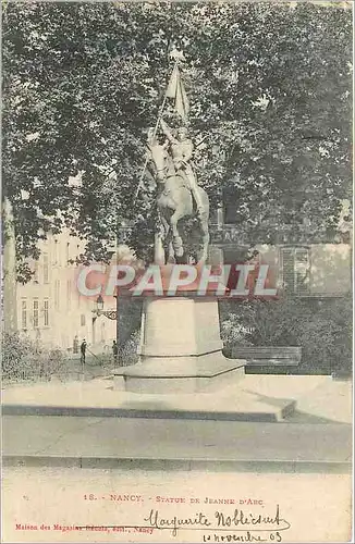 Cartes postales Nancy Statue de Jeanne d'Arc