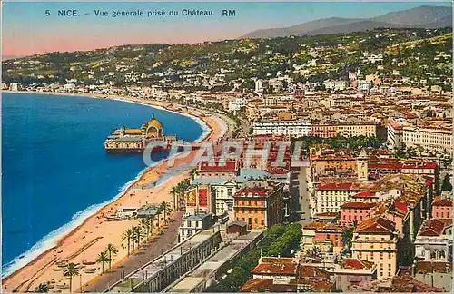 Cartes postales Nice vue Generale prise du Chateau