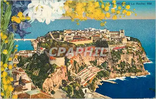 Cartes postales Monaco le Rocher