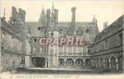 Cartes postales Chateau de Maintenon Facade Meridionale