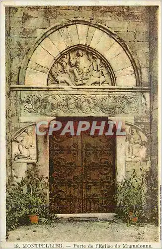 Cartes postales Montpellier Porte de l'Eglise de Maguelonne