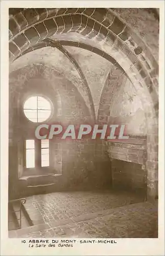 Ansichtskarte AK Abbaye du Mont Saint Michel la Salle des Gardes