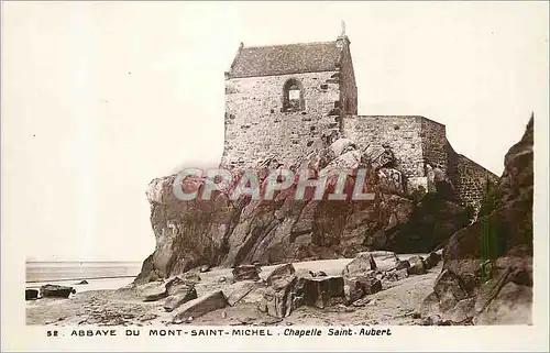 Ansichtskarte AK Abbaye du Mont Saint Michel Chapelle Saint Aubert