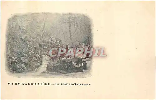 Cartes postales Vichy l'Ardoisiere le Gours Saillant Peche (carte 1900)