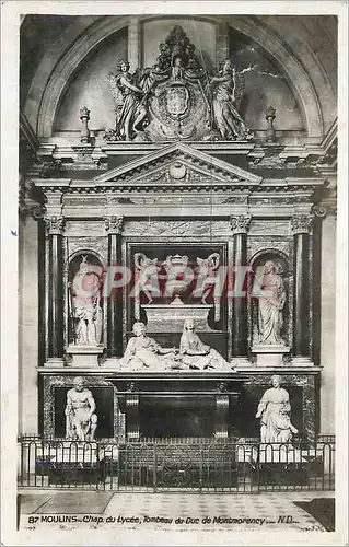 Cartes postales moderne Moulins Chap du Lycee Tombeau du Duc de Montmorency