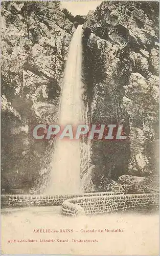 Cartes postales Amelie les Bains Cascade de Montalba
