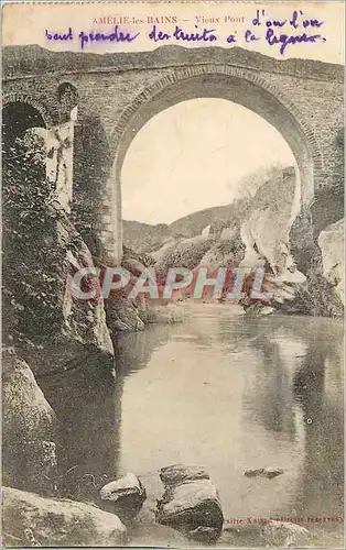 Cartes postales Amelie les Bains Vieux Pont