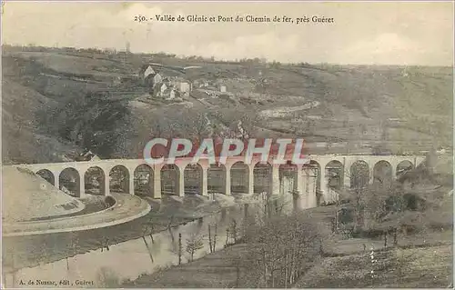 Cartes postales Vallee de la Glenic et Pont du Chemin de Fer pres Gueret