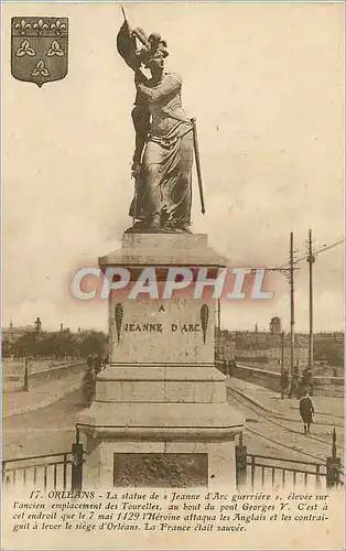 Ansichtskarte AK Orleans la Statue de Jeanne d'Arc Guerriere