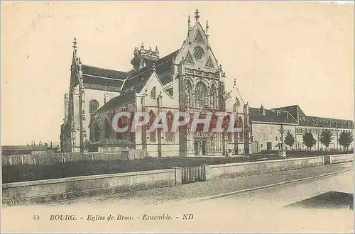 Ansichtskarte AK Bourg Eglise de Brou Ensemble