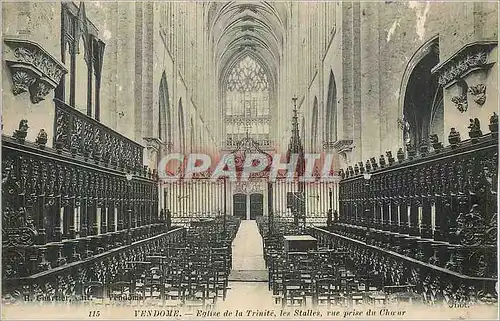 Ansichtskarte AK Vendome Eglise de la Trinite les Stalles