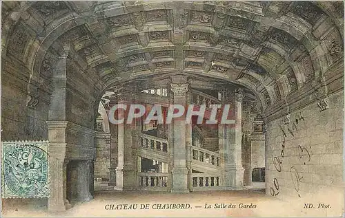 Cartes postales Chateau de Chambord la Salle des Gardes