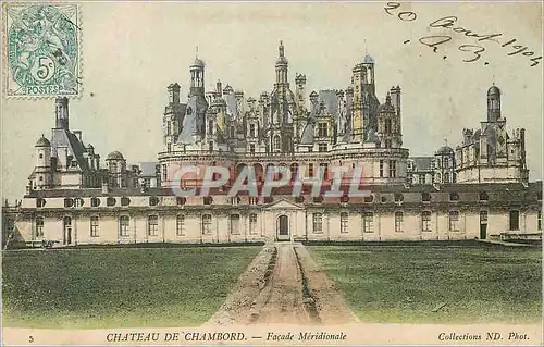 Cartes postales Chateau de Chambord Facade Meridionale