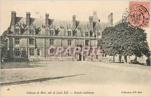 Cartes postales Chateau de Blois Aile de Louis XII Facade Exterieure