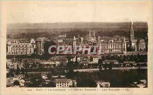 Ansichtskarte AK Pau le Chateau l'Hotel Gassion