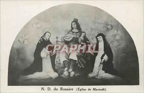 Cartes postales N D du Rosaire (Eglise de Marault)