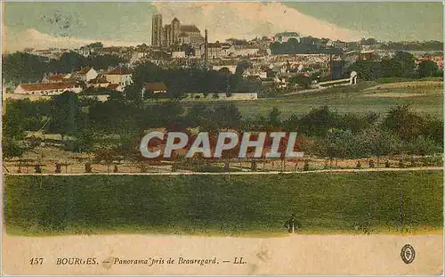 Cartes postales Bourges Panorama pris de Beauregard