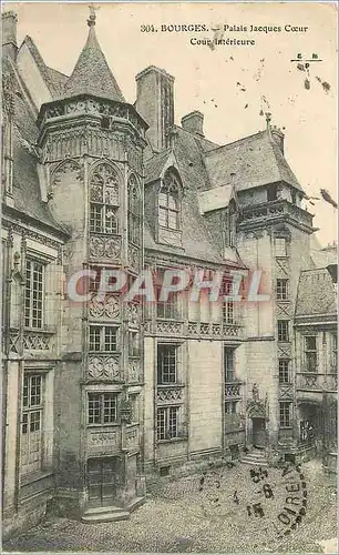 Cartes postales Bourges Palais Jacques Coeur Cour Interieure