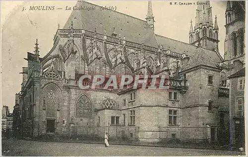 Ansichtskarte AK Moulins La Cathedrale (Abside)