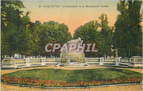 Ansichtskarte AK St Quentin L'Esplanade et le Monument Vaison