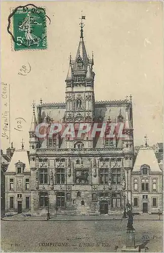 Cartes postales Compiegne L'Hotel de Ville