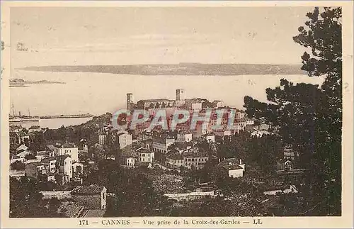 Ansichtskarte AK Cannes Vue prise de la Croix des Gardes