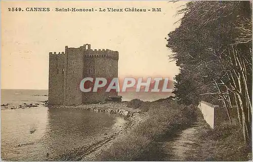Cartes postales Cannes Saint Honorat Le Vieux Chateau