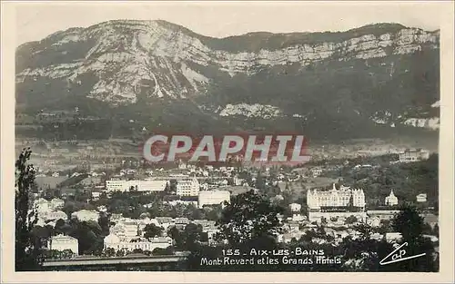 Moderne Karte Aix les Bains Mont Revard et les Grands Hotels