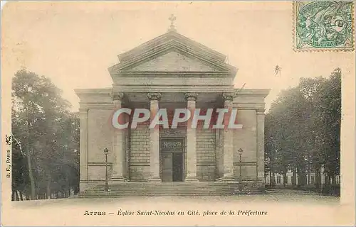 Ansichtskarte AK Arras Eglise Saint Nicolas en Cite Place de la Prefecture