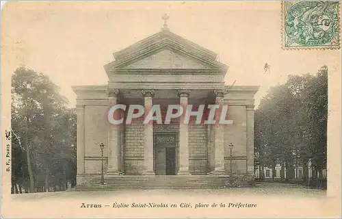 Cartes postales Arras Eglise Saint Nicolas en Cite Place de la Prefecture