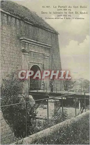 Cartes postales Le Portail du Fort Belin (alt 584 m) Dans le Lointain Le Fort St Andre