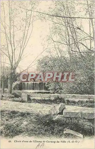 Cartes postales Chute d'Eau de l'Etang de Cernay la Ville (S et O)