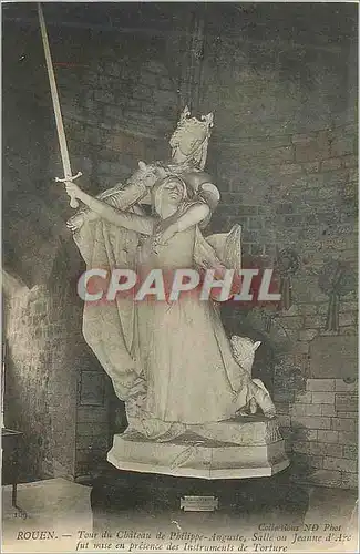 Cartes postales Rouen Tour du Chateau de Philippe Auguste Salle du Jeanne d'Arc